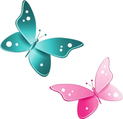 Telegram Sticker «Бабочки и Радость» 🤑