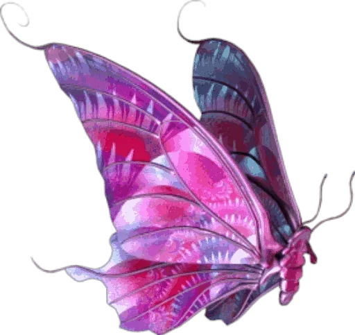 Стикер Telegram «Бабочки и Радость» 😏