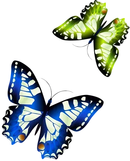 Telegram Sticker «Бабочки и Радость» 😏