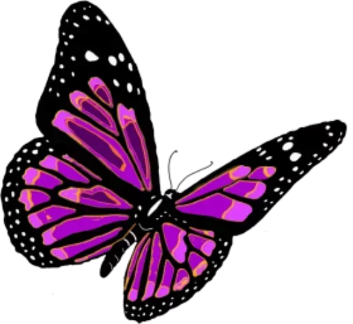 Стикер Telegram «Бабочки и Радость» 🤠