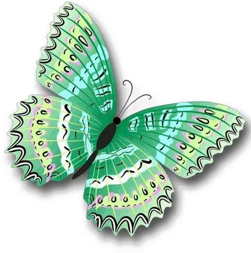 Telegram stiker «Бабочки и Радость» 😅