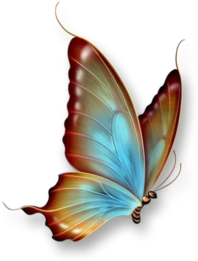 Стикер Telegram «Бабочки и Радость» 🙁