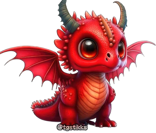 Стікер Baby Dragon 2024 ❤️