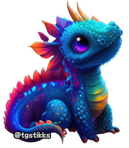 Baby Dragon 2024 sticker 🐉