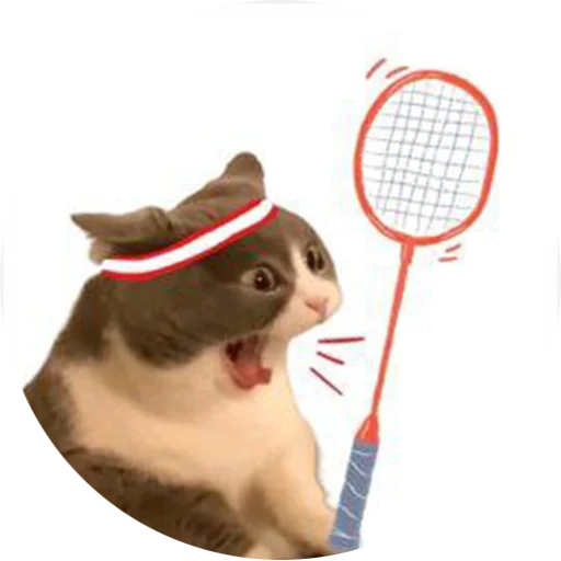 Telegram Sticker «badminton» 🤬