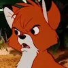 lovely fox Tod emoji 😖