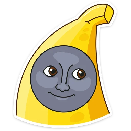 Стикер Telegram «Бананос» 🌚