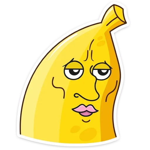 Стікер Telegram «Бананос» 😟