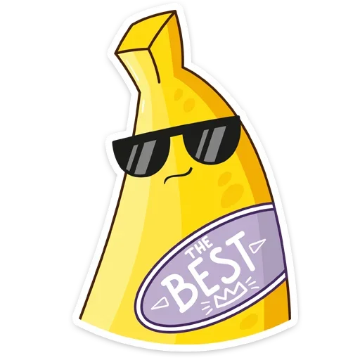 Telegram stiker «Бананос» 😎