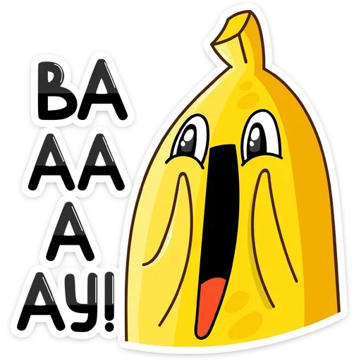 Telegram stiker «Бананос» 😱