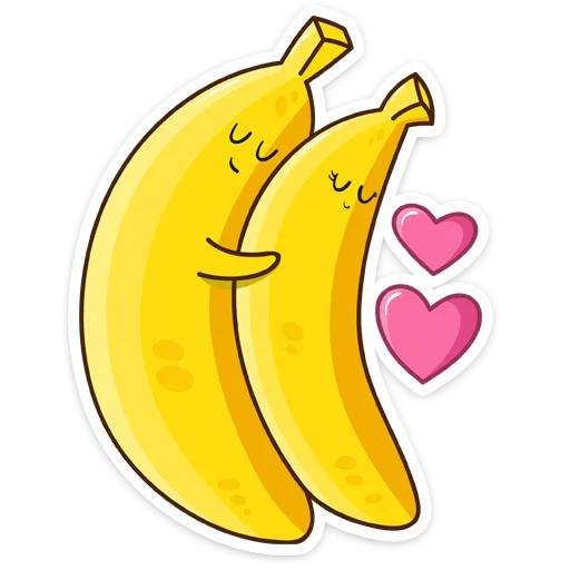 Стикер Telegram «Бананос» ❤️