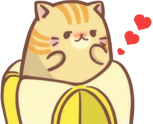 Telegram Sticker «Bananya cat» 😍