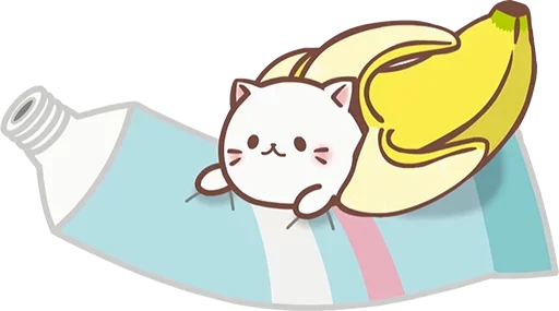 Telegram Sticker «Bananya cat» 😊