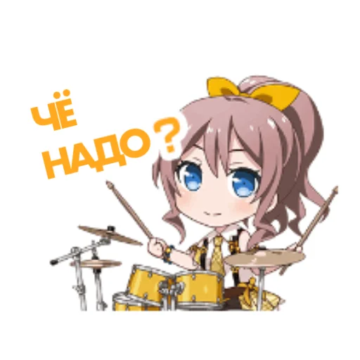 Стікер bandori stamps but its russian 🤨