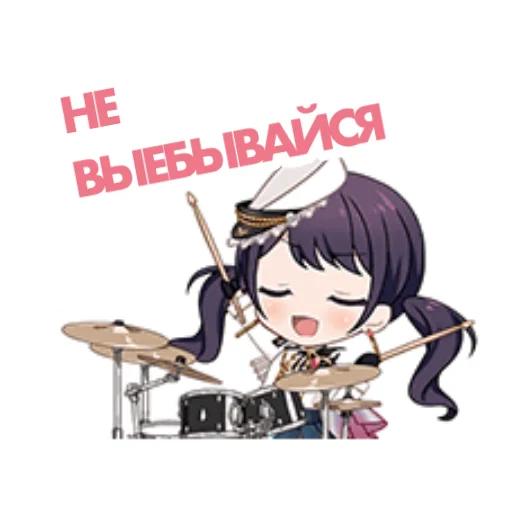 Стікер bandori stamps but its russian 🤧