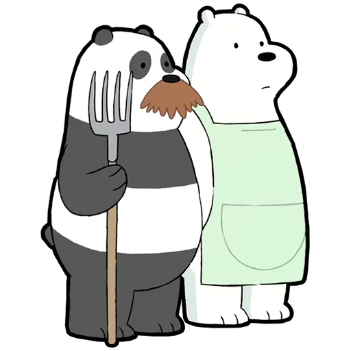 Telegram stiker «We Bare Bears» 
