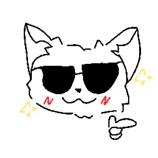 Telegram Sticker «Cat» 😎