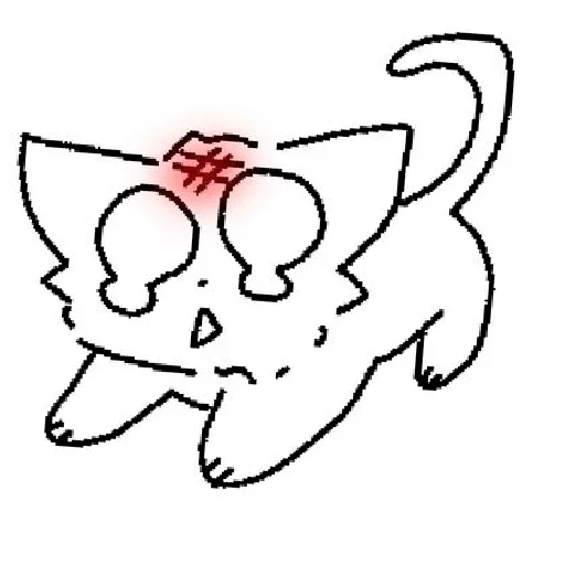 Cat sticker 😵