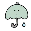 Telegram emoji «Cute Emoji» ☔️