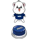 1win LOVE BEARS sticker 💸