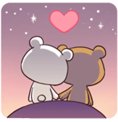 Емодзі Bears in Love 👫