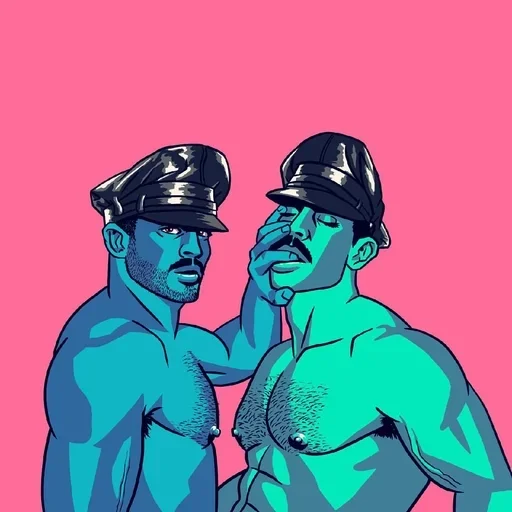 Telegram Sticker «Gays Bed Art» 😅