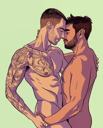 Gays Bed Art sticker 🤪