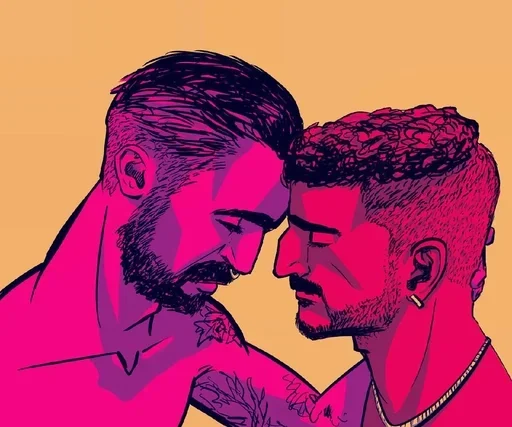 Telegram Sticker «Gays Bed Art» 😆