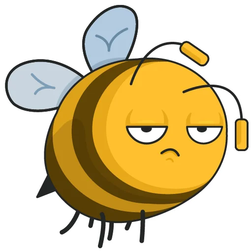 Telegram stickers Bee Bob