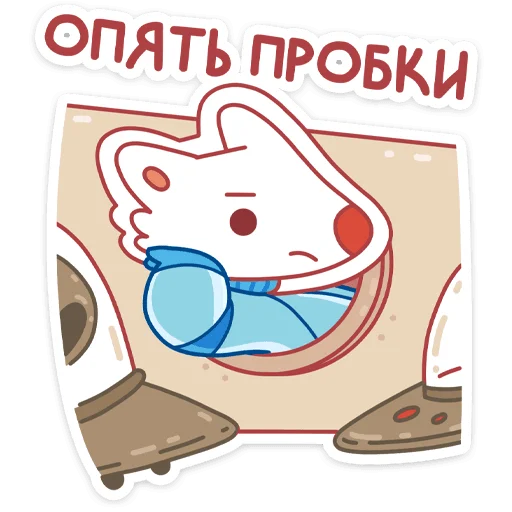 Telegram Sticker «Белка и Стрелка» ☹️