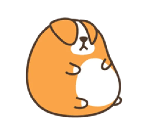 belly corgi  emoji 🙁