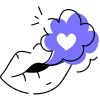 валентинка | beloved emoji 👄