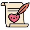 Telegram emoji «валентинка | beloved» 📜