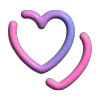 валентинка 3д emoji 💕