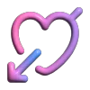 валентинка 3д emoji ❤️‍🔥