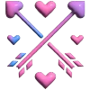 валентинка 3д emoji 🏹