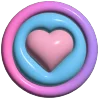 Telegram emojisi «валентинка 3д» 🩷
