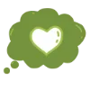 Telegram emojisi «Зеленый шрифт» 💭