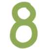Зеленый шрифт emoji 8⃣