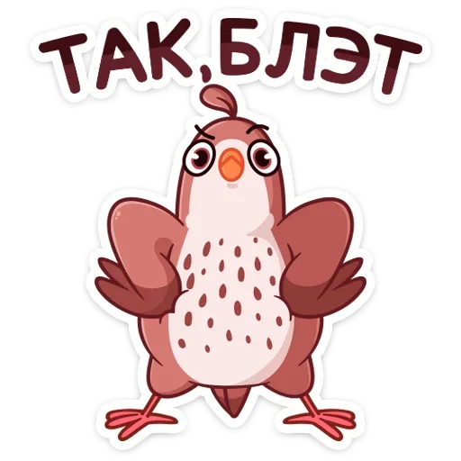 Telegram Sticker «Птичка» 🤨