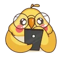 Birdie the Parrot emoji 🤓