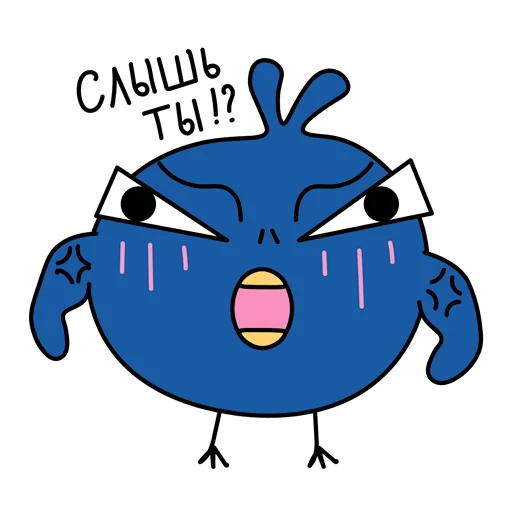 Telegram Sticker «Московская птичка» 🖕