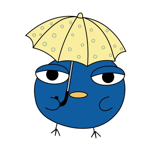 Московская птичка emoji ☔️