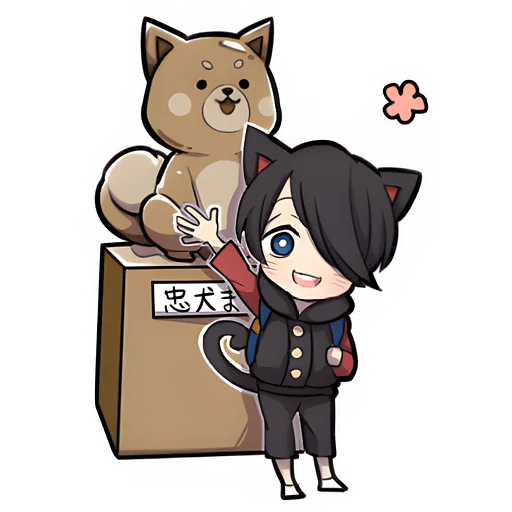 Telegram Sticker «Чёрный котёнок 3» 👋