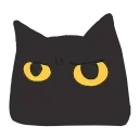 Эмодзи black kitty 😠