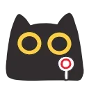 black kitty emoji ⭕️