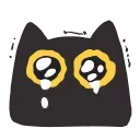 black kitty emoji 😢