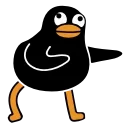 Black Duck emoji 👉