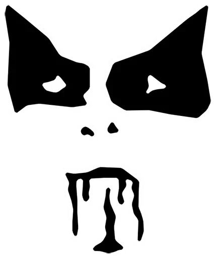 Blackmetal emoji 😖
