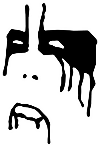 Telegram stiker «Blackmetal» 😒